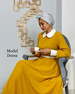 ماکسی زنانه مدل درسا+کمربند چرم - فروشگاه پوشاک