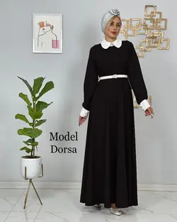 ماکسی زنانه مدل درسا+کمربند چرم - فروشگاه پوشاک