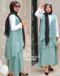 ست سه تیکه (وست، شومیز، دامن) مدل گندم