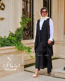 ست سه تیکه (وست، شومیز، دامن) مدل گندم