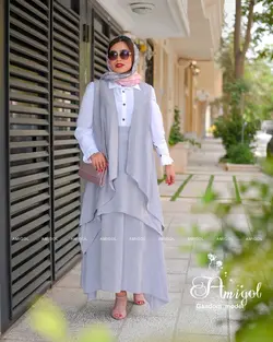 ست سه تیکه (وست، شومیز، دامن) مدل گندم