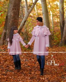 ست مانتو مادر و دختری مدل پروا ( لباس دختر)