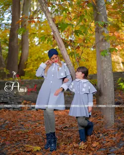 ست مانتو مادر و دختری مدل پروا ( لباس دختر)