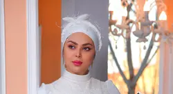 کلاه حجاب عروس مدل توربان