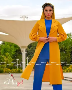 ست سه تیکه مانتو، شومیز و شلوار مدل ترنم