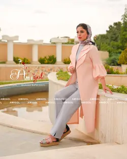 ست سه تیکه مانتو، شومیز و شلوار مدل ترنم