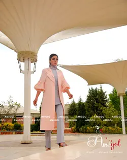 ست سه تیکه مانتو، شومیز و شلوار مدل ترنم