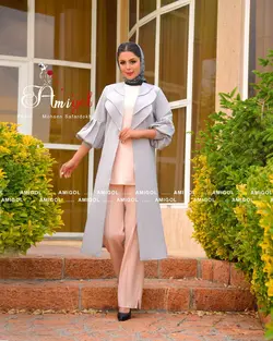 ست سه تیکه مانتو، شومیز و شلوار مدل ترنم