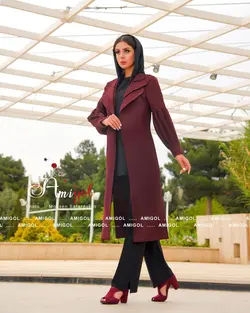 ست سه تیکه مانتو، شومیز و شلوار مدل ترنم