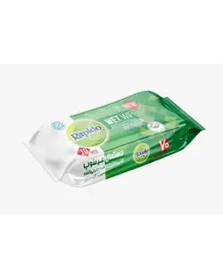 دستمال مرطوب آنتی باکتریال و ضدعفونی کننده دست راپیدو با عصاره آلوئه ورا 70عدد - لوازم ارتوپدی پزشکی