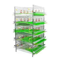 قفس بلدرچین ۵طبقه دو طرفه