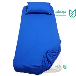 ملحفه کشدار یکبار مصرف الیافی آبی 80*220
