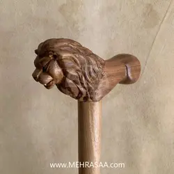 عصا چوبی دسته شیری