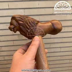 عصا چوبی دسته شیری