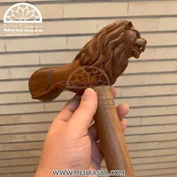 عصا چوبی دسته شیری