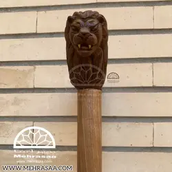 عصا چوبی دسته شیری