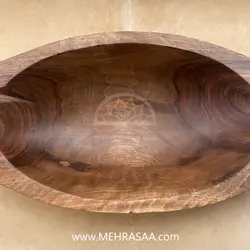 ظرف سالاد چوبی دسته‌دار