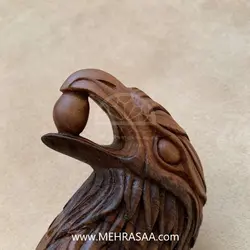 عصا چوبی دسته سر عقابی
