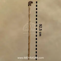 عصا چوبی دسته سر عقابی