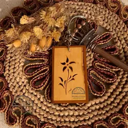 سرکلیدی چوبی قاب گل صحرایی (۷)