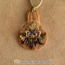 گردن‌آویز چوبی کدو والیه