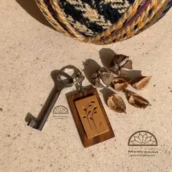 سرکلیدی چوبی قاب گل صحرایی (۱۹)