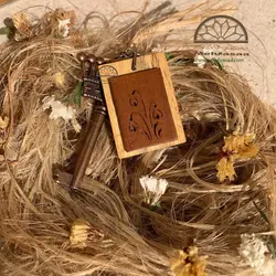 سرکلیدی چوبی قاب گل صحرایی (۱۷)