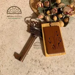 سرکلیدی چوبی قاب گل صحرایی (۱۶)