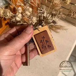 سرکلیدی چوبی قاب گل صحرایی (۱۵)