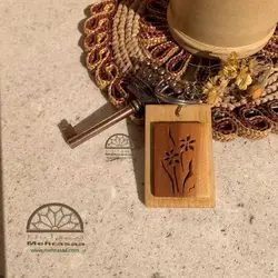 سرکلیدی چوبی قاب گل صحرایی (۱۳)