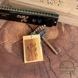 سرکلیدی چوبی قاب گل صحرایی (۱۲)