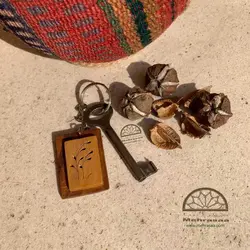 سرکلیدی چوبی قاب گل صحرایی (۲۰)