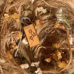 سرکلیدی چوبی قاب گل صحرایی (۵)