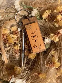 سرکلیدی چوبی قاب گل صحرایی (۴)