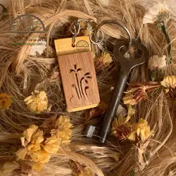 سرکلیدی چوبی قاب گل صحرایی (۲)