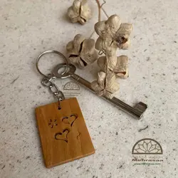 سرکلیدی چوبی قاب گل صحرایی (۱)