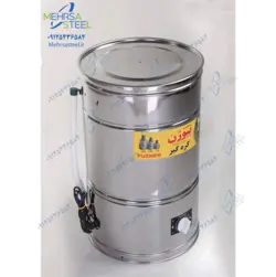 مشک برقی استیل یا کره گیر برقی استیل 40 لیتری پایین زن