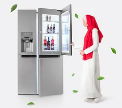 ساید بای ساید - لیست قیمت انواع یخچال فریزر - ساید بای ساید دوو مدل 0034MW فروشگاه مهر