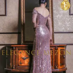 لباس مجلسی بلند کد NL7 | مزون الگانس تهران