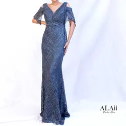 لباس مجلسی بلند کد1509 | لباس مجلسی گیپور|