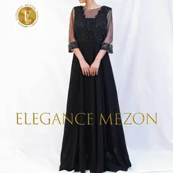 لباس مجلسی بلند کد1531 | لباس مجلسی مشکی جدید