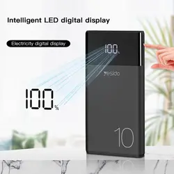 پاوربانک یسیدو مدل YP10 ظرفیت 10000 میلی آمپر ساعت | موبایل برتر