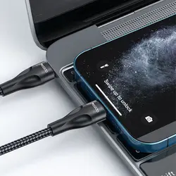 کابل Type-C به لایتننیگ یسیدو YESIDO CA82 طول 30 سانتیمتر | موبایل برتر