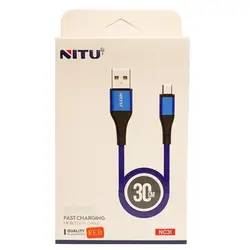 کابل USB به Micro-usb نیتو NITU NC31 طول 30 سانتیمتر 2.4 آمپر | موبایل برتر