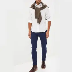 پیراهن سفید مردانه جک اند جونز | خرید لباس های مردانه | فروشگاه اینترنتی لباس مدبینا