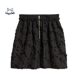 دامن کوتاه زنانه اچ اند ام مدل 0520132001 - خرید دامن کوتاه زنانه اچ اند ام اورجینال در مدبینا