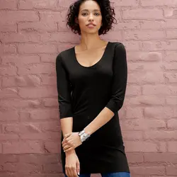 تونیک آستین سه ربع مشکی | مدبینا