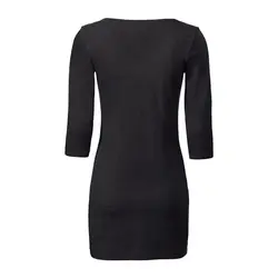 تونیک آستین سه ربع مشکی | مدبینا