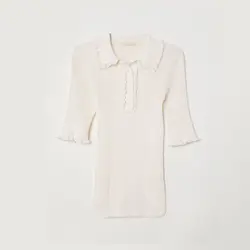 پیراهن آستین سه ربع شیری اچ اند ام | خرید لباس مجلسی زنانه | فروشگاه اینترنتی لباس مدبینا