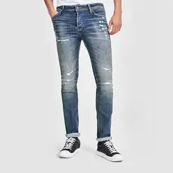 شلوار جین زاپ دار مردانه | خرید لباس های مردانه | فروشگاه اینترنتی لباس مدبینا